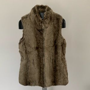 Banana Republic Faux Fur Vest